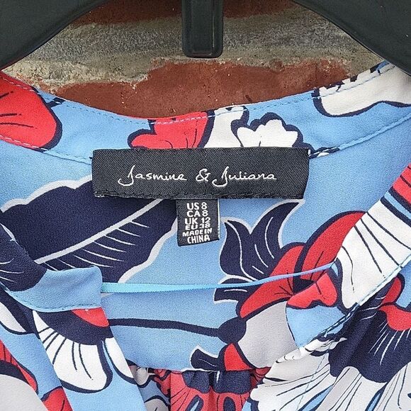 Floral Long Sleeve Romper - Picture 2 of 5